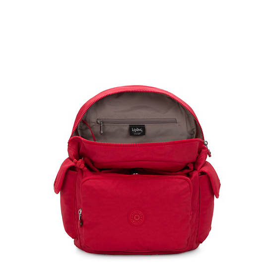 Kipling City Pack Rygsække Rød Mørkerød | DK 1812YX